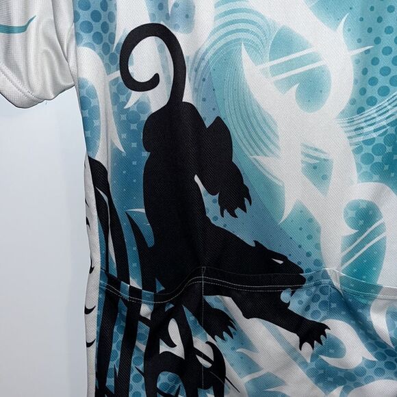 Women’s Primal Black Cat Panther Leopard Cycling Bike Racing 3/4 Zipper Jersey - Picture 4 of 5